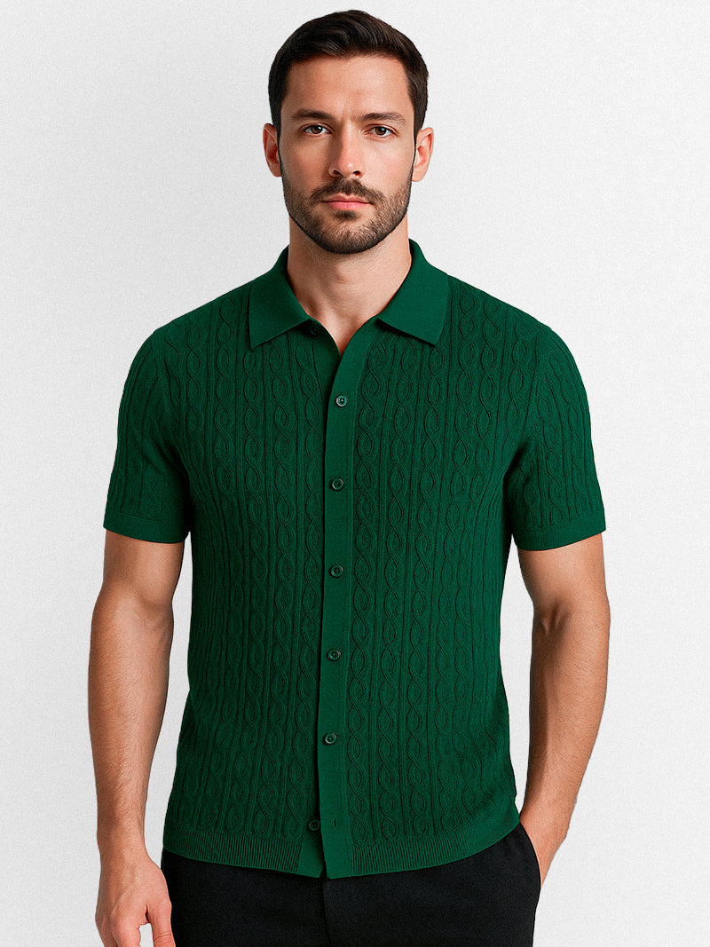 Darel Knit Shirt Dark Green