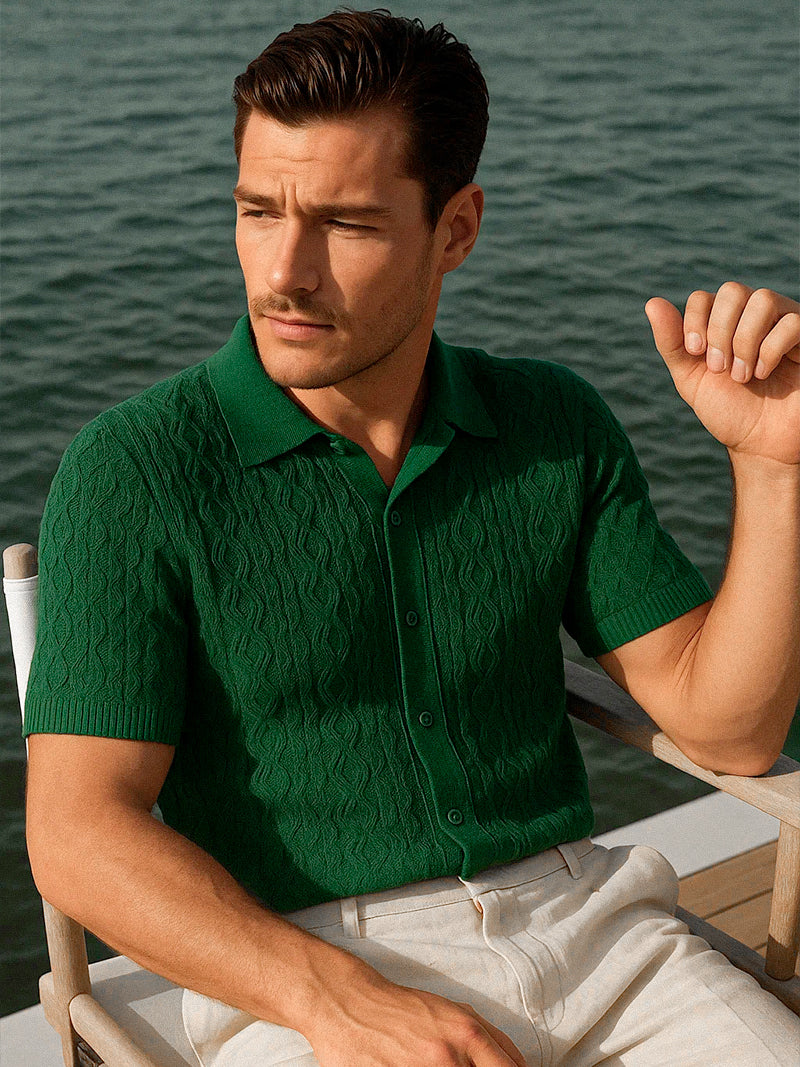 Darel Knit Shirt Dark Green