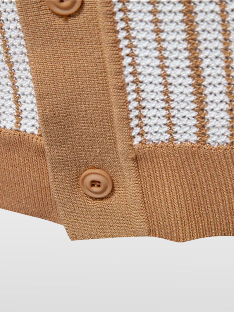 Belmonte Striped Knit Polo