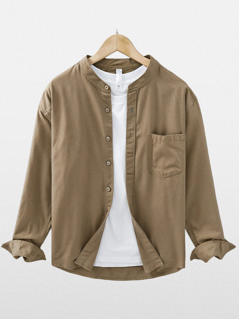 Camel Verne Linen Shirt