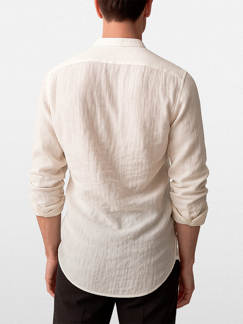 Nîmen Linen Overshirt White