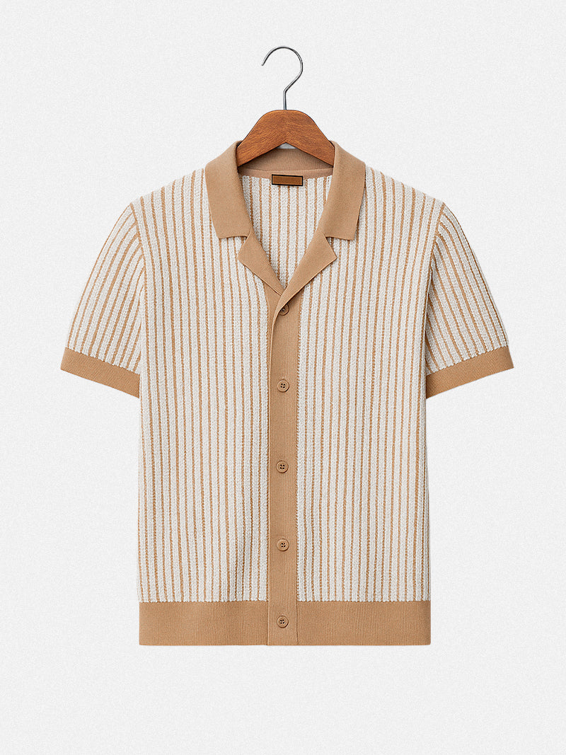 Belmonte Striped Knit Polo