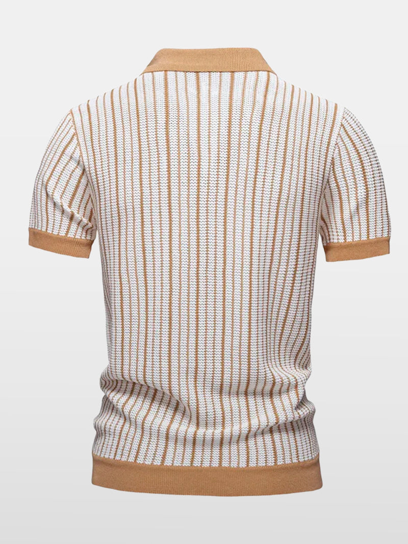 Belmonte Striped Knit Polo
