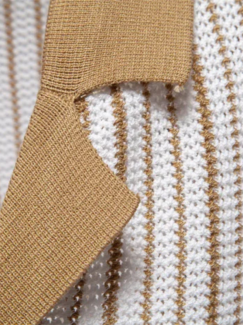 Belmonte Striped Knit Polo